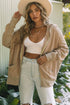 Thermal Waffle Knit Full Zipper Hooded Jacket